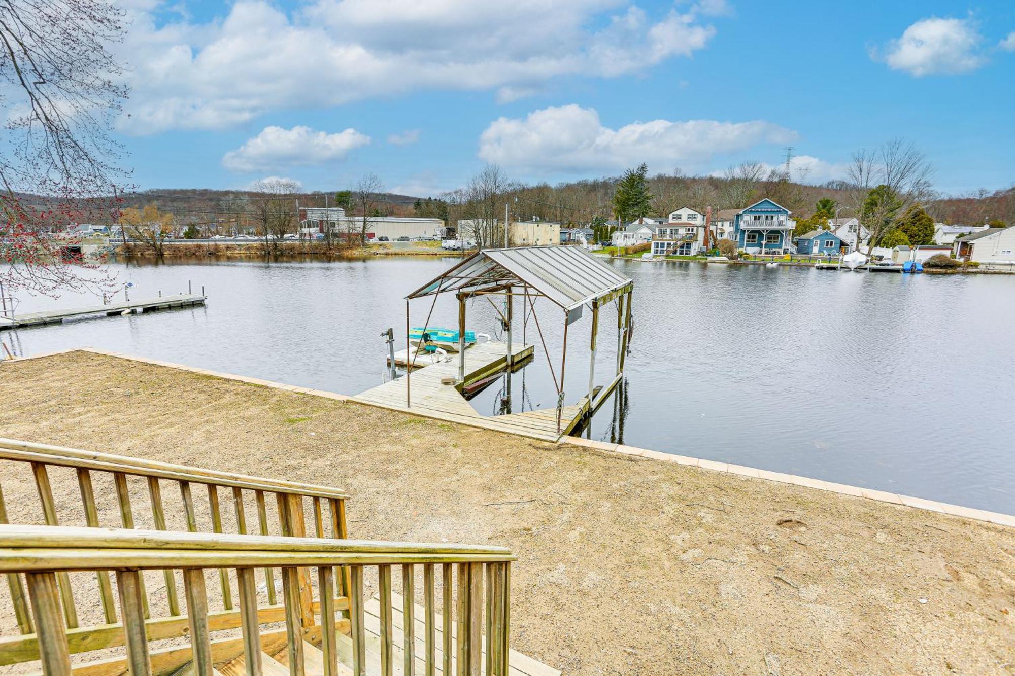 Waterfront Lake Hopatcong Home With Boat Dock! Mount Arlington Exterior foto